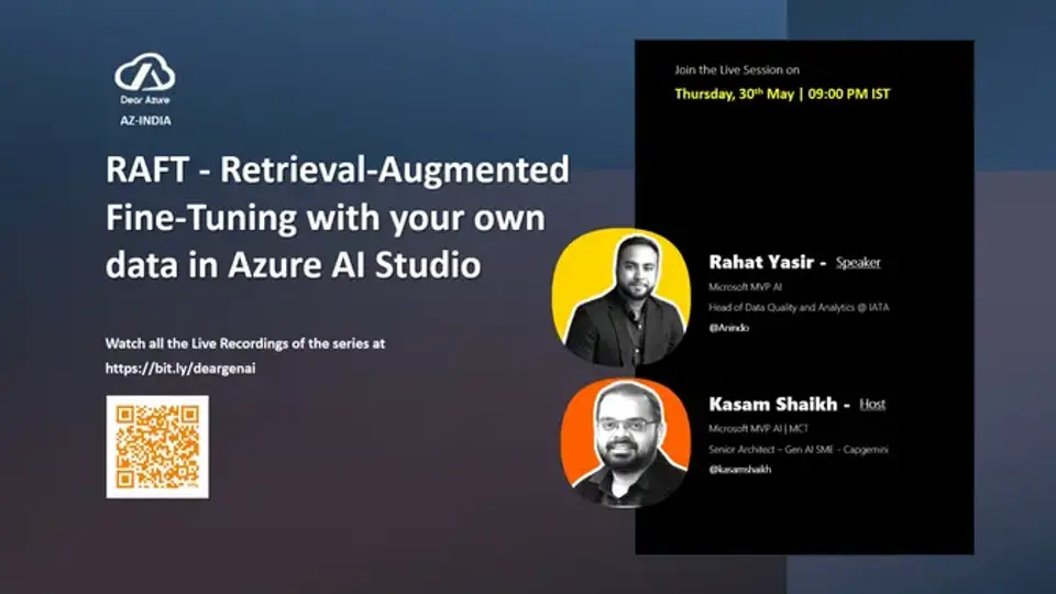Retrieval-Augmented Fine-Tuning with your own data in Azure AI Studio