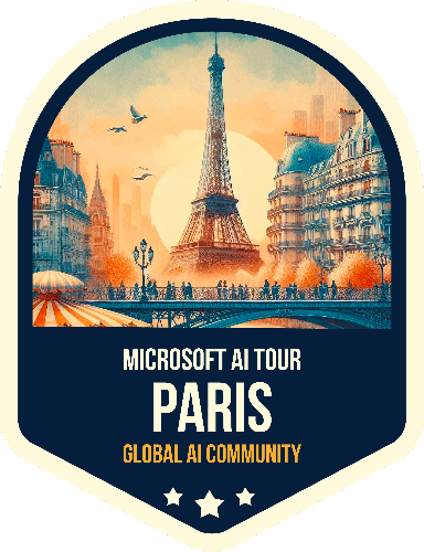 Badge Microsoft AI Tour - Paris