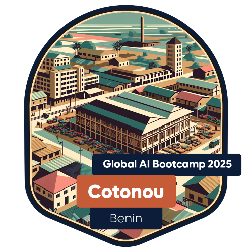 Badge Global AI Bootcamp 2025 - Benin - Cotonou - Attendee