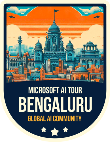 Badge Microsoft AI Tour - Bengaluru