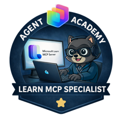 Learn MCP Specialist - Copilot Studio Agent Academy badge