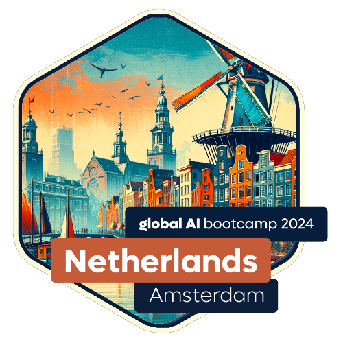 Badge Global AI Bootcamp 2024 - Netherlands - Amsterdam - Attendee