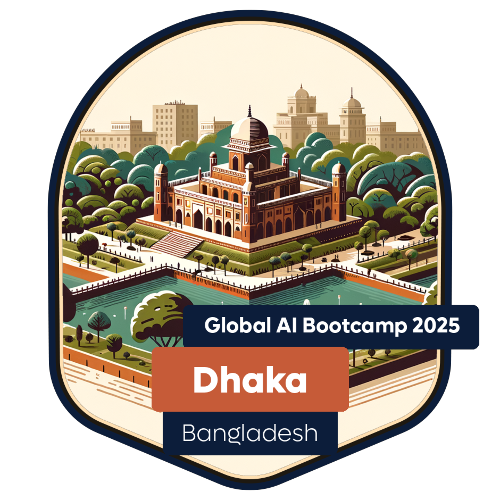 Badge Global AI Bootcamp 2025 - Bangladesh - Dhaka - Attendee