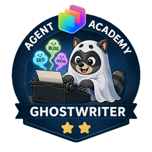 Badge Copilot Studio Agent Academy - Ghostwriter