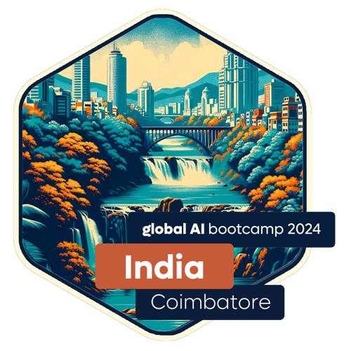 Badge Global AI Bootcamp 2024 - India - Coimbatore - Attendee