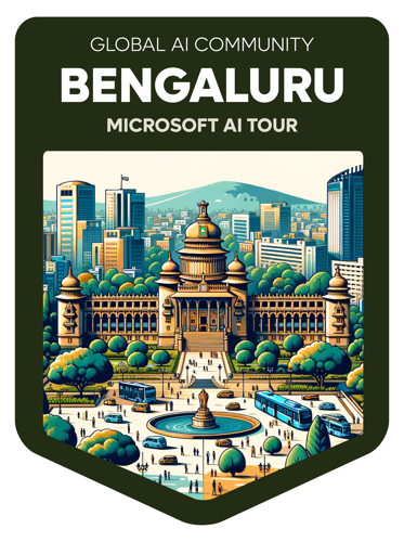 Badge Microsoft AI Tour - Bengaluru - January 2025