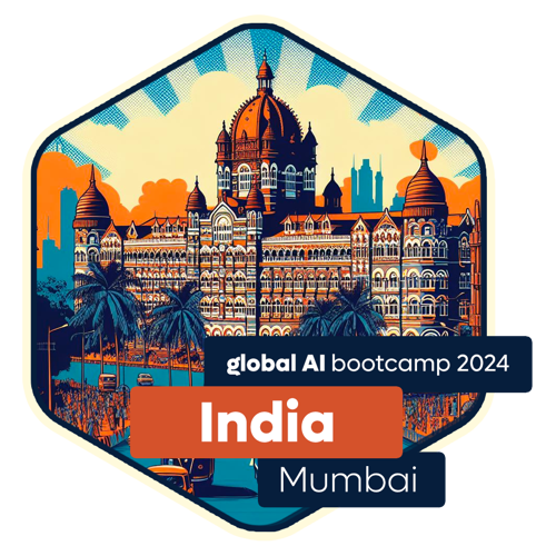 Badge Global AI Bootcamp 2024 - India - Mumbai - Attendee