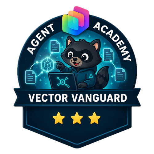 Badge Copilot Studio Agent Academy - Vector Vanguard