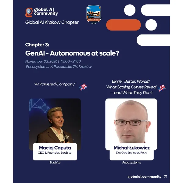 🚀 Global AI Kraków Chapter 3: GenAI - Autonomous at scale?