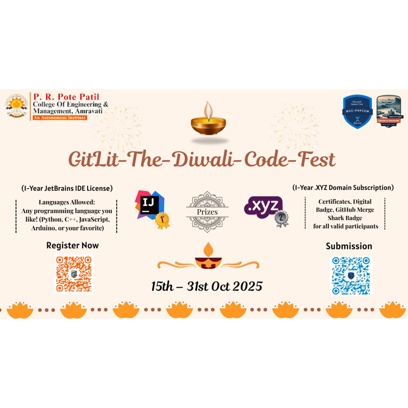 GitLit — The Diwali Code Fest Season 1