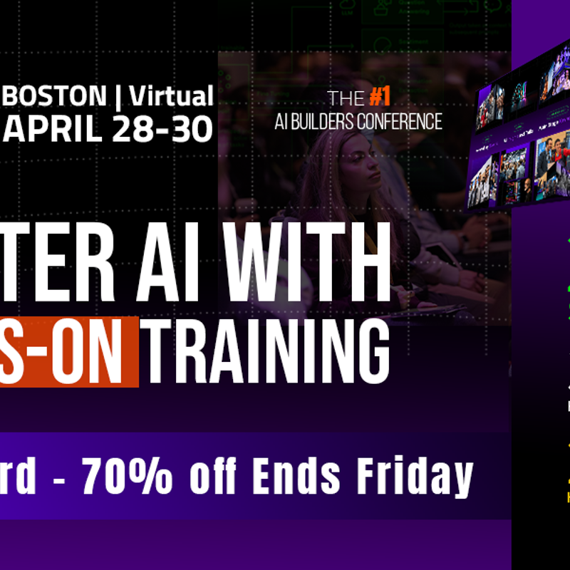 ODSC AI East Conference - Boston- April 28-30