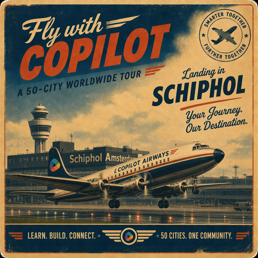 Fly with Copilot: Schiphol