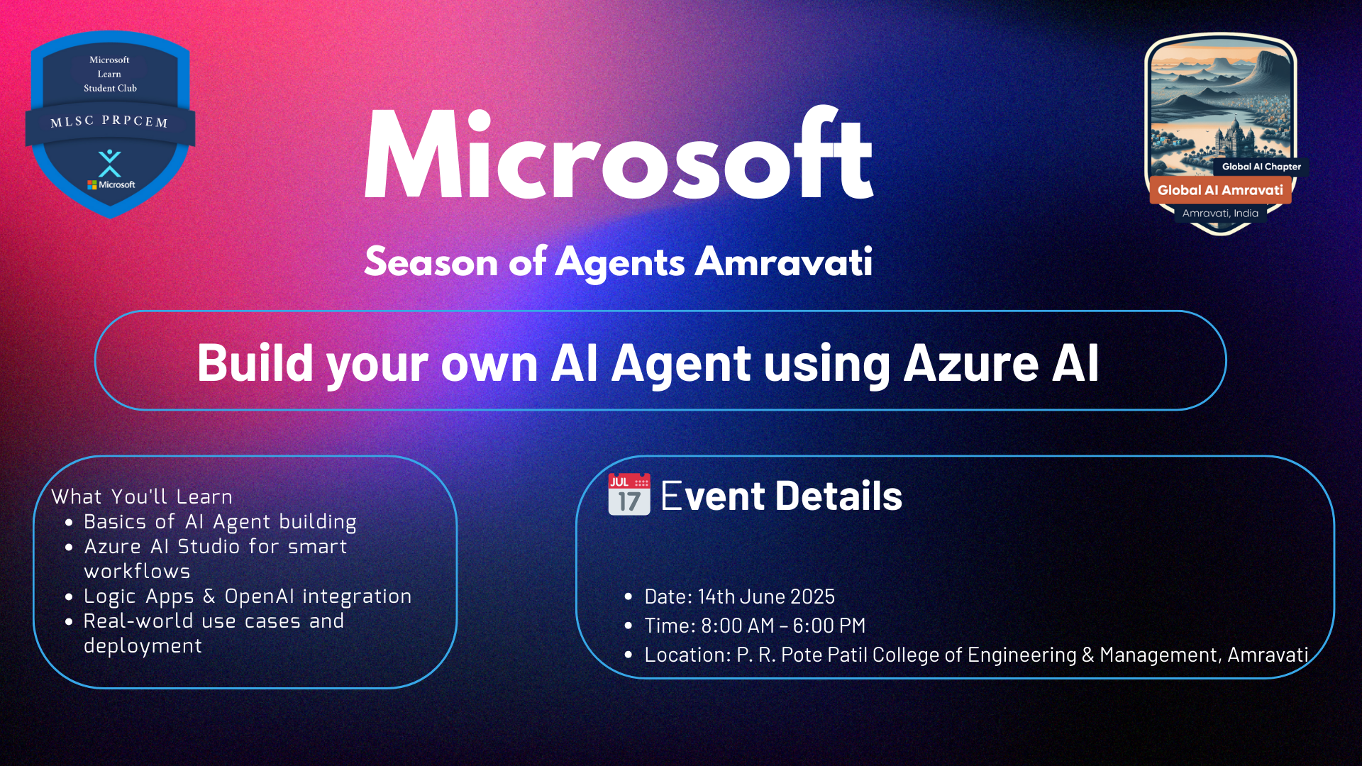 Microsoft Season of Agents Amravati