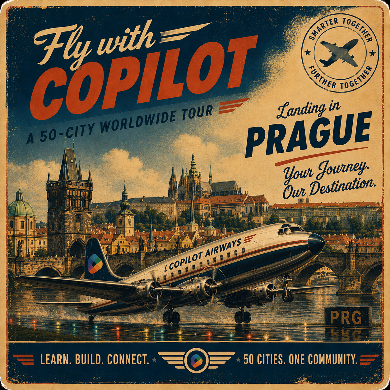 Fly with Copilot: Prague