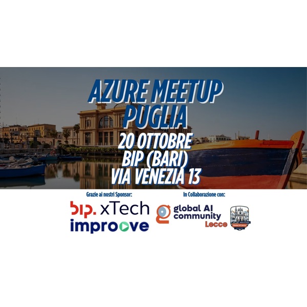 AZURE MEETUP PUGLIA 20 0TTOBRE BARI
