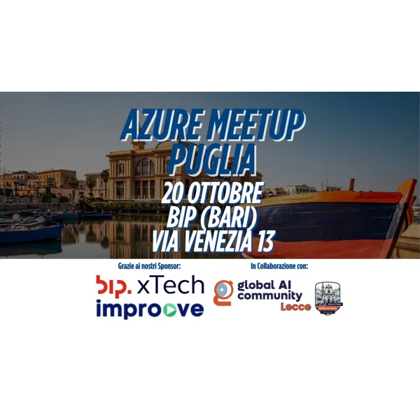AZURE MEETUP PUGLIA 20 0TTOBRE BARI