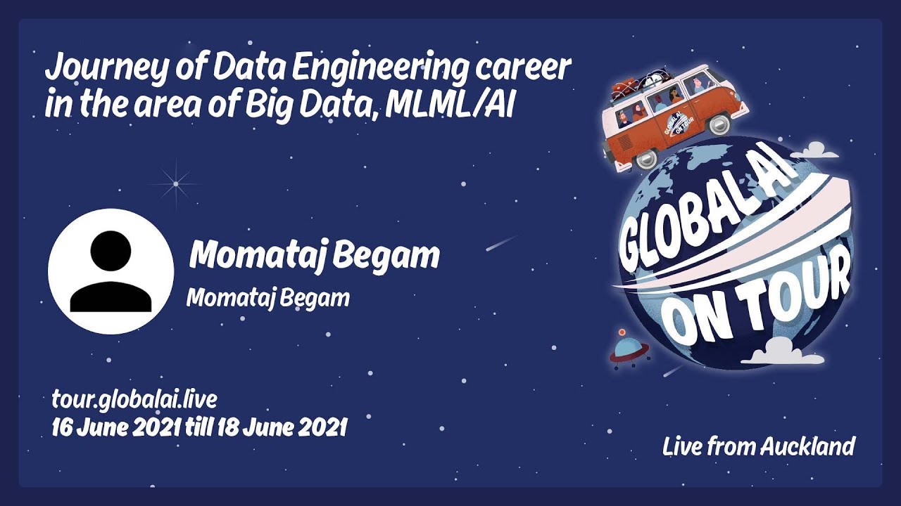 Journey of Data Engineering career in the area of Big Data MLAI  - Momataj Begam