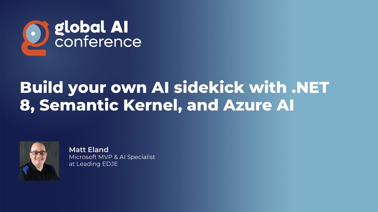 Build your own AI sidekick with .NET 8, Semantic Kernel, and Azure AI