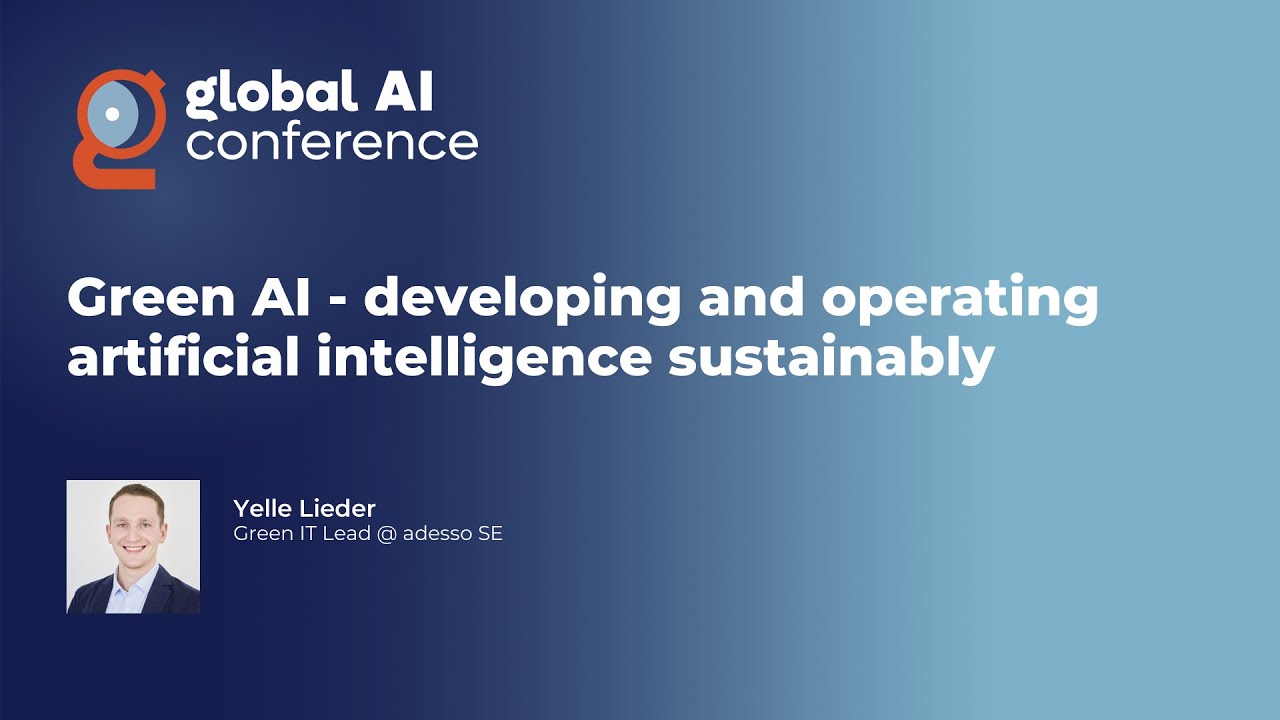Green AI - developing and operating artificial intelligence sustainably