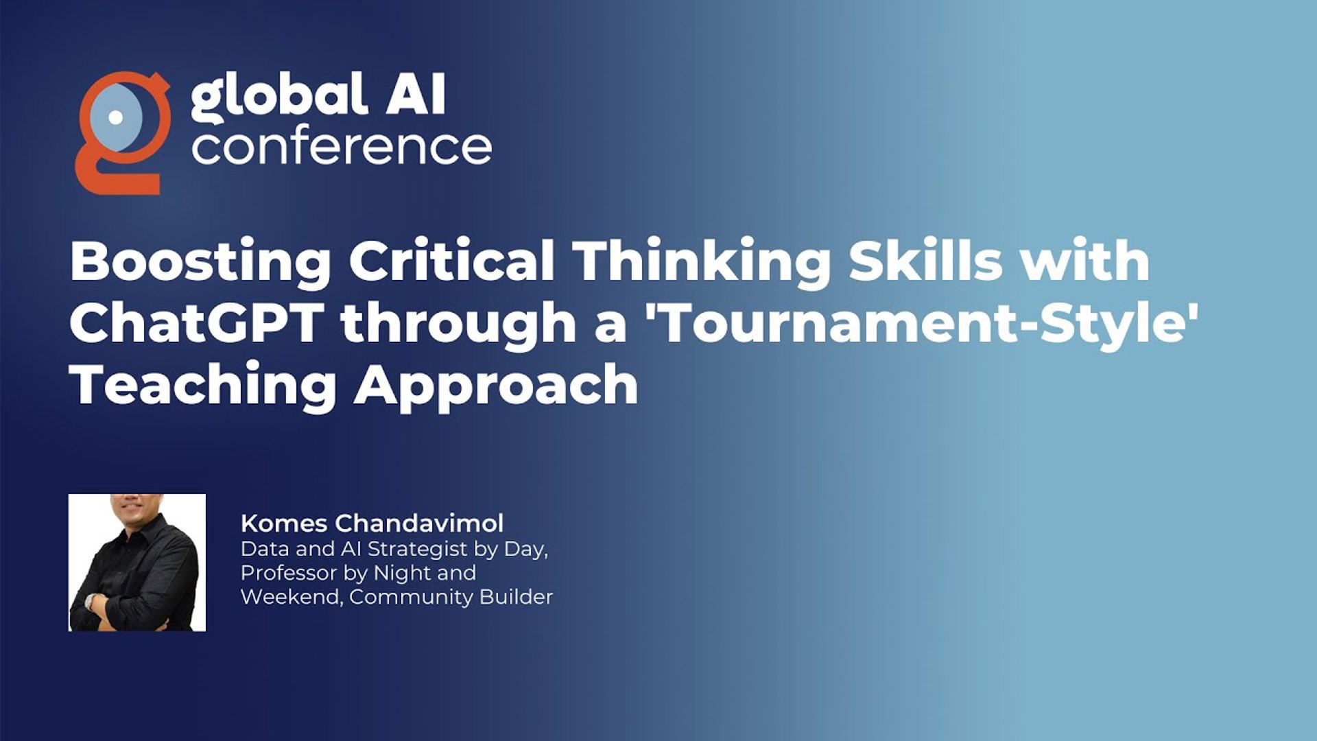 Boosting Critical Thinking Skills with ChatGPT through a 'Tournament Style' Teaching Approach -Komes