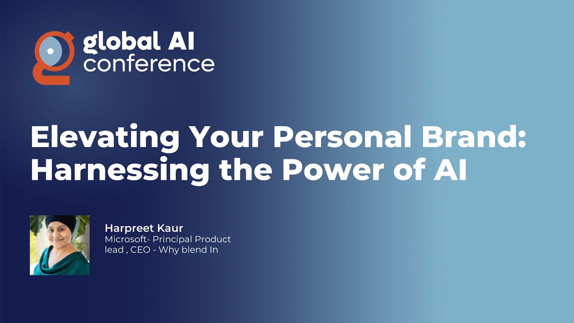 Elevating Your Personal Brand  Harnessing the Power of AI - Harpreet Kaur
