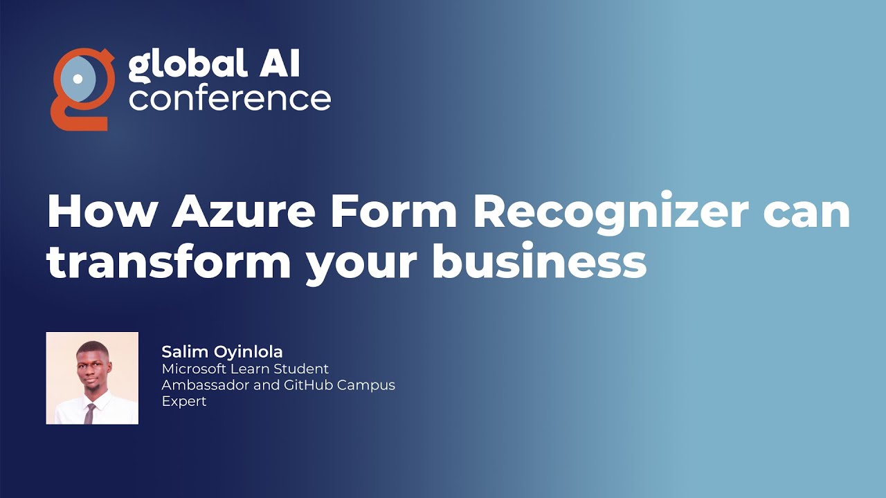 How Azure Form Recognizer can transform your business - Salim Oyinlola