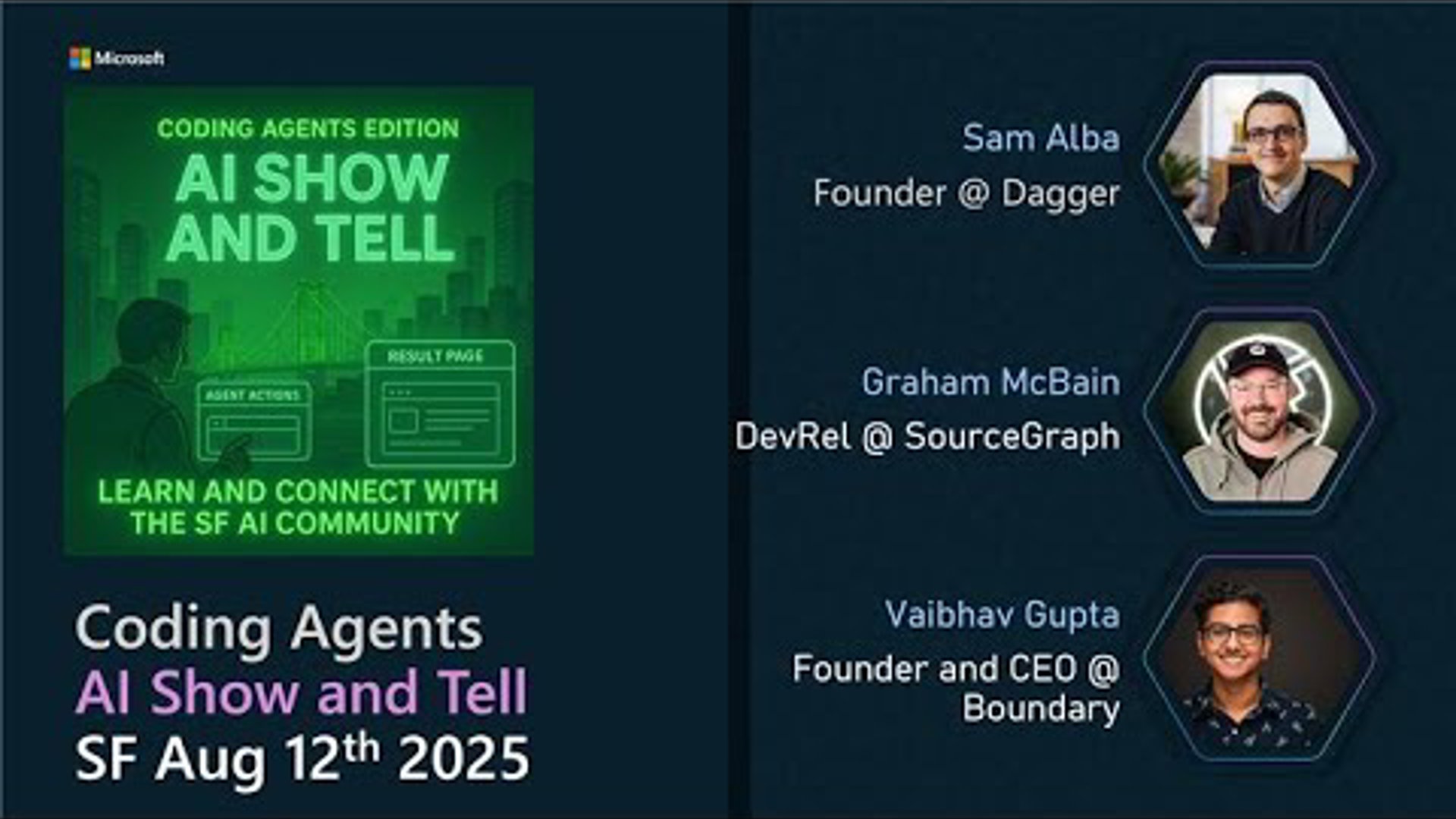Coding Agents Unleashed | AI Show and Tell | SF – Aug 12, 2025 (Full Replay)