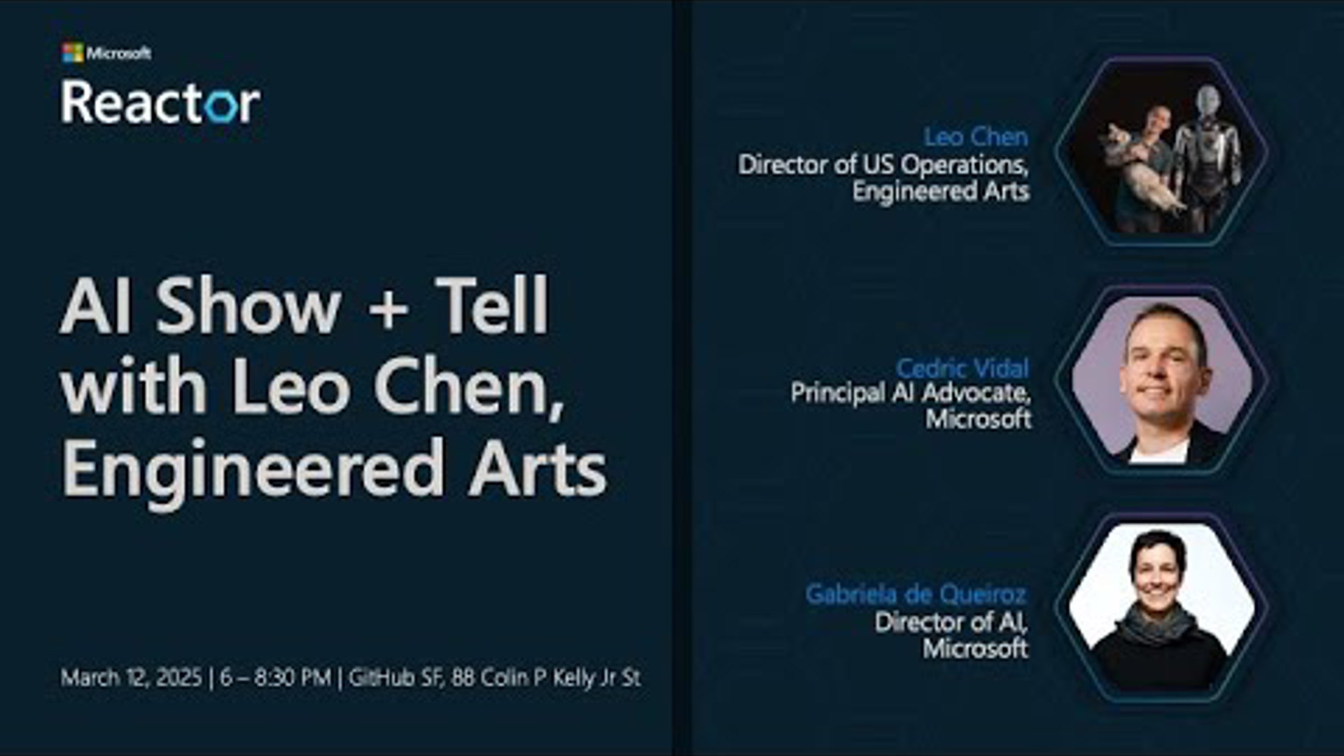 AI Show + Tell with Leo Chen, Engineered Arts