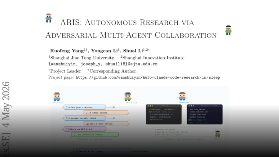 ARIS: Autonomous Research via Adversarial Multi-Agent Collaboration