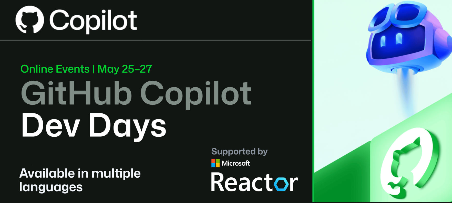 🤖 GitHub Copilot Dev Days Online