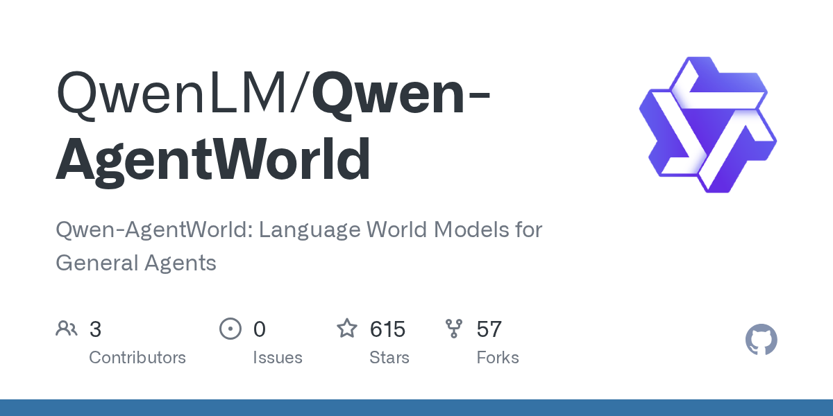 Qwen-AgentWorld: Language World Models for General Agents