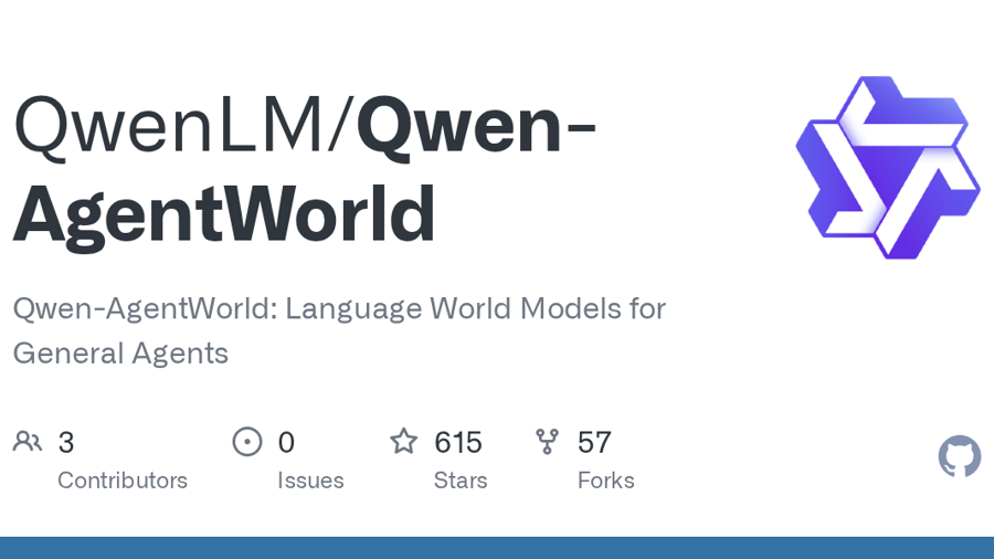 Qwen-AgentWorld: Language World Models for General Agents