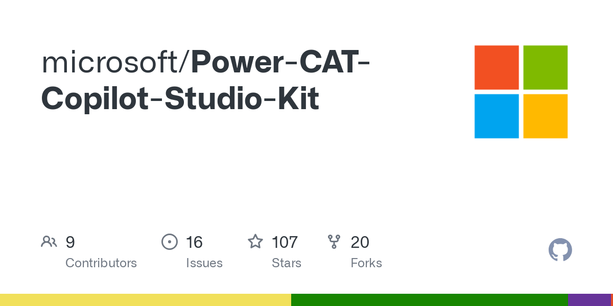 GitHub - microsoft/Power-CAT-Copilot-Studio-Kit