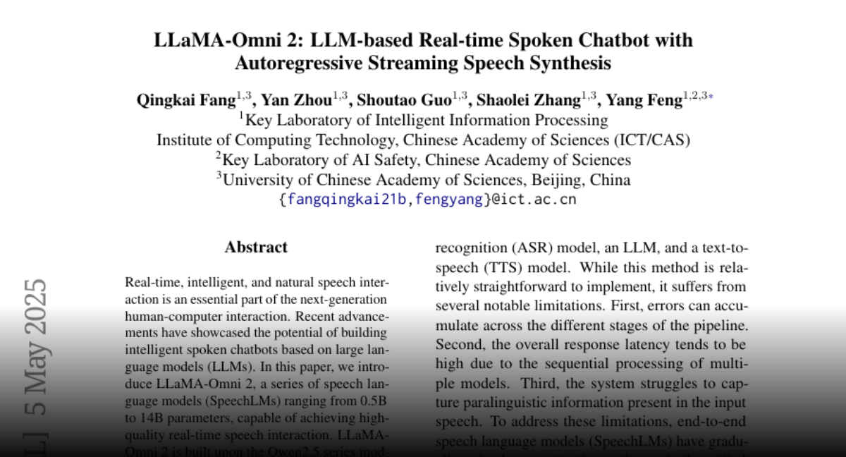 LLaMA-Omni2: LLM-based Real-time Spoken Chatbot with Autoregressive Streaming Speech Synthesis