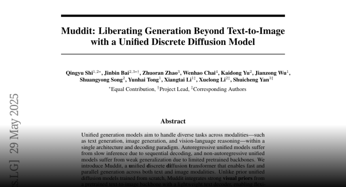 Muddit: Liberating Generation Beyond Text-to-Image with a Unified  Discrete Diffusion Model