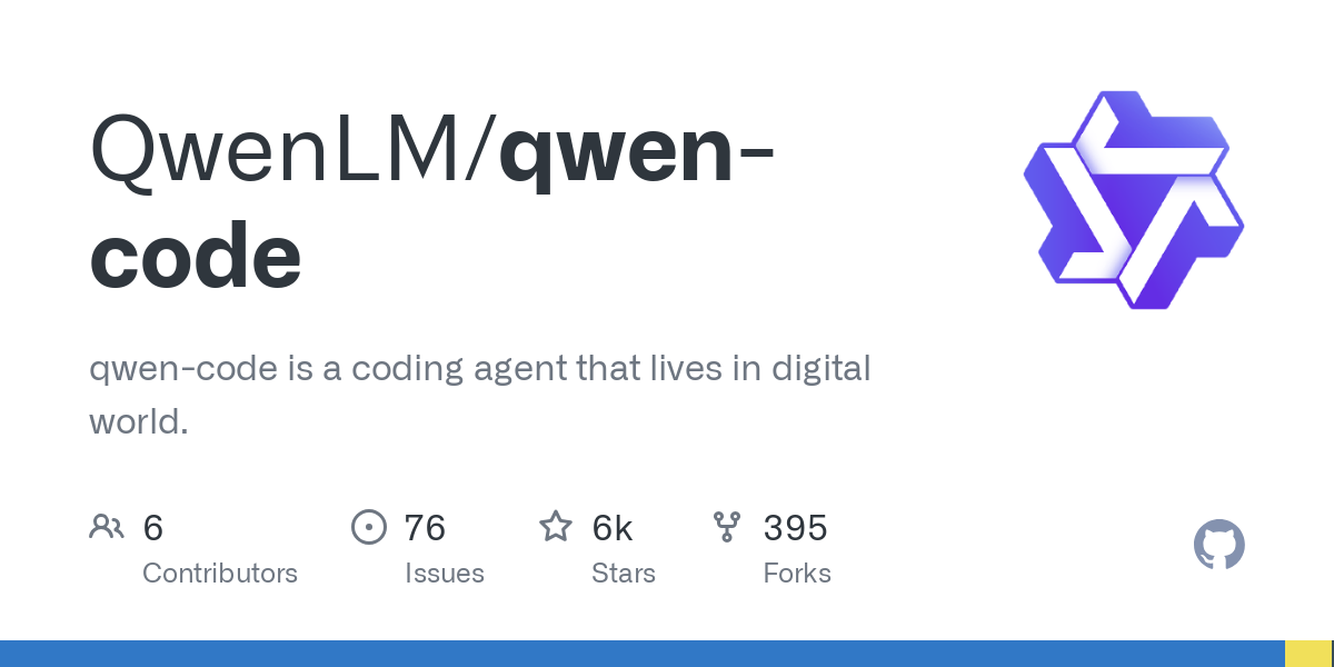 QwenLM/qwen-code: qwen-code is a coding agent that lives in digital world.