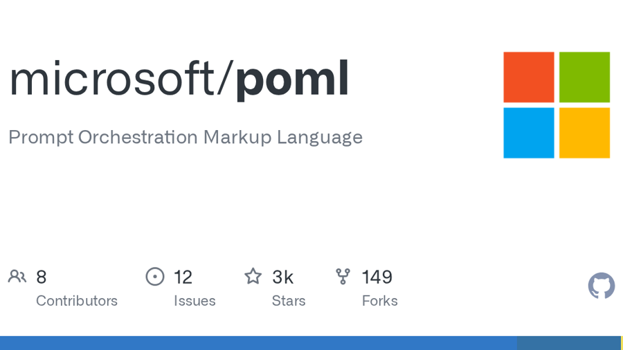 microsoft/poml: Prompt Orchestration Markup Language