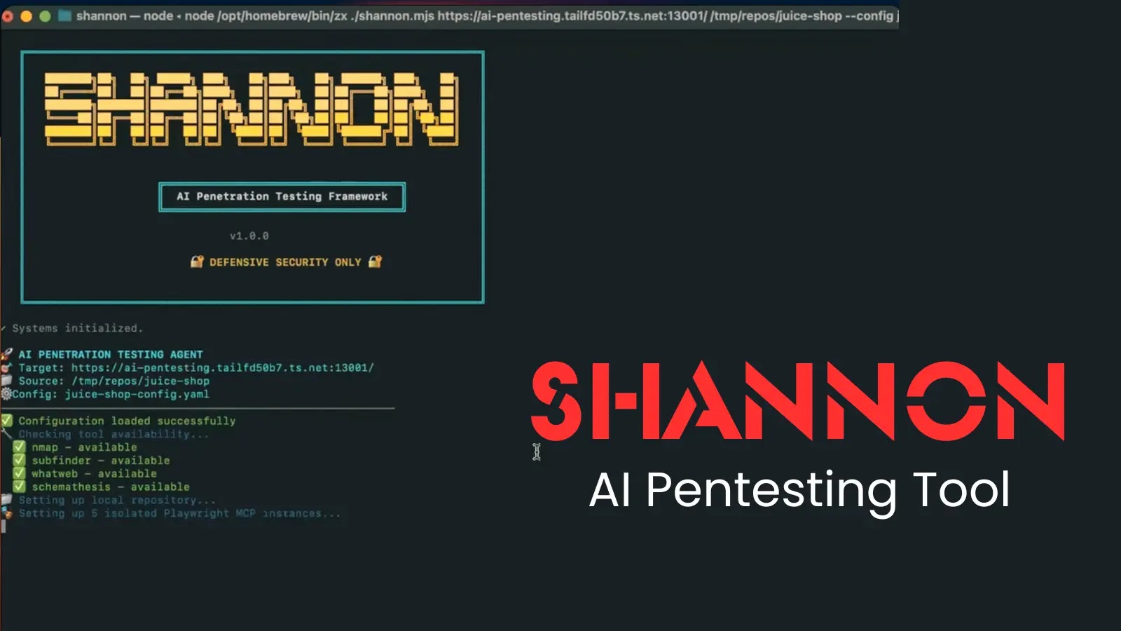 Shannon - AI Pentesting Tool that Autonomously Checks for Code Vulnerabilities and Executes Real Exploits