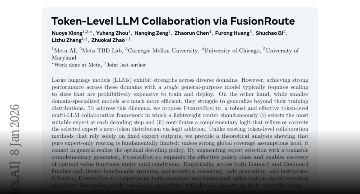 Token-Level LLM Collaboration via FusionRoute