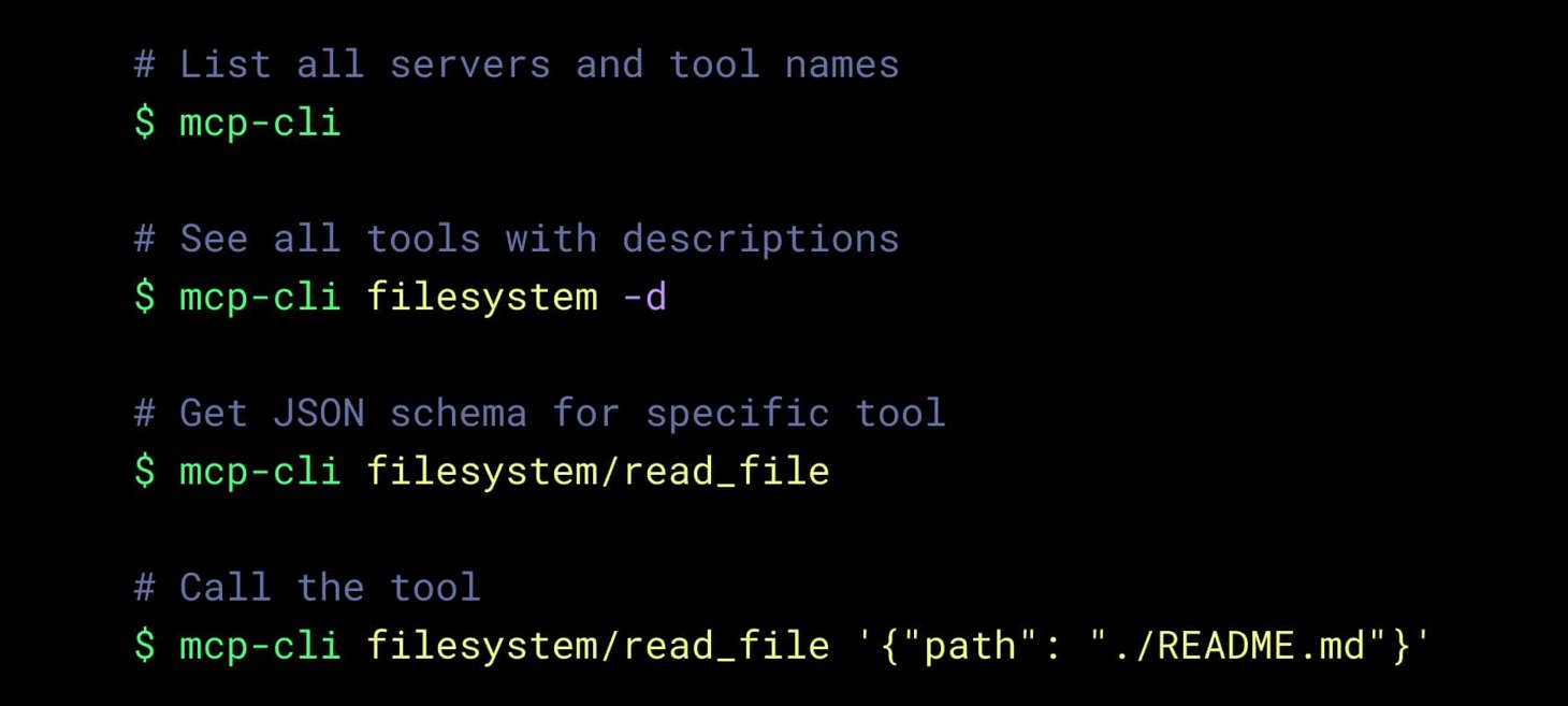 Introducing MCP CLI: A way to call MCP Servers Efficiently