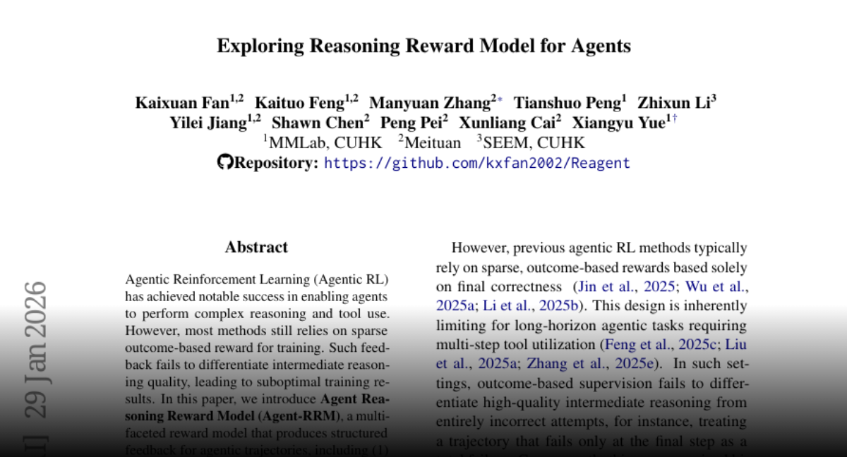 Exploring Reasoning Reward Model for Agents