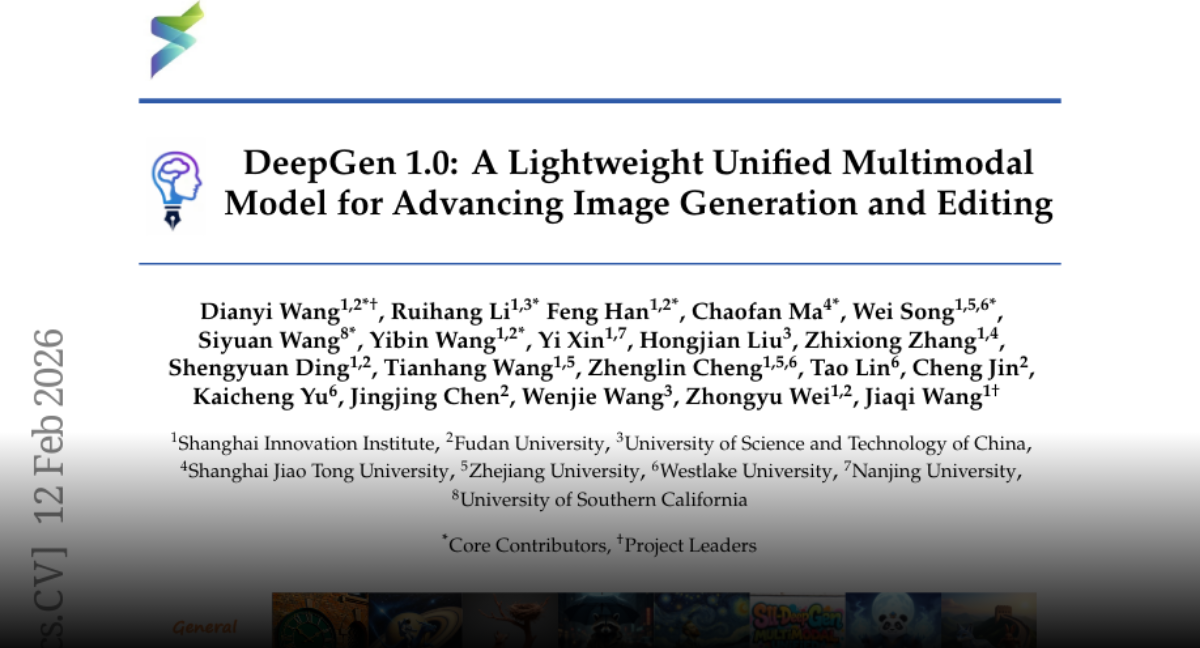 DeepGen 1.0: A Lightweight Unified Multimodal Model for Advancing Image Generation and Editing