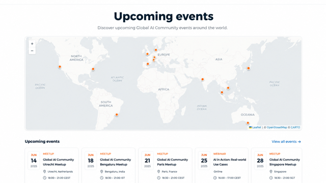 Upcoming Events Around the World