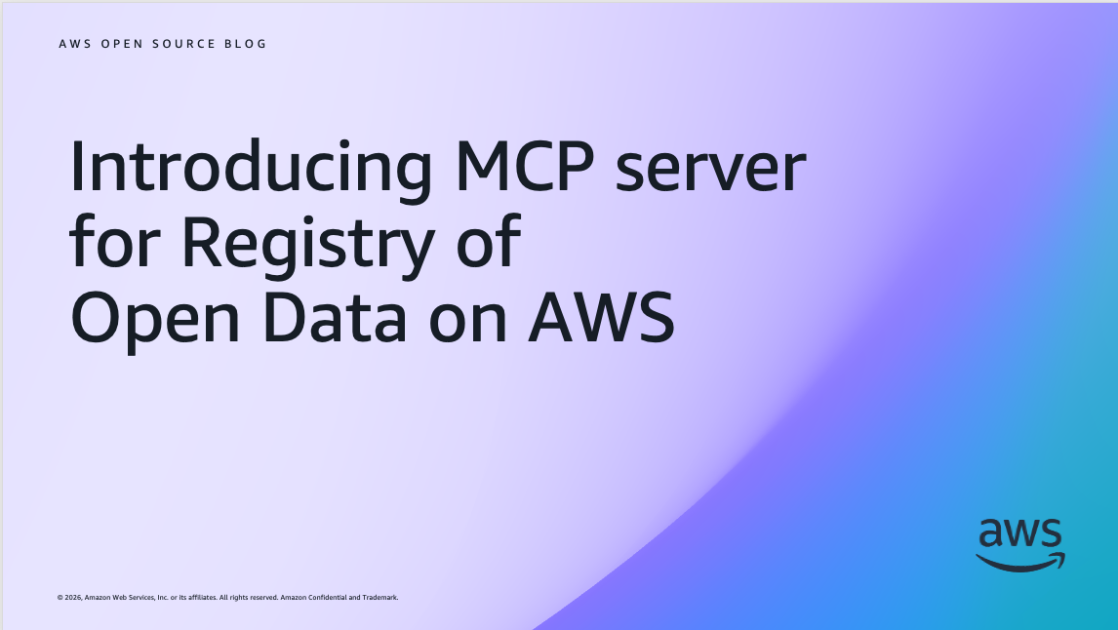 Introducing MCP server for Registry of Open Data on AWS | Amazon Web Services