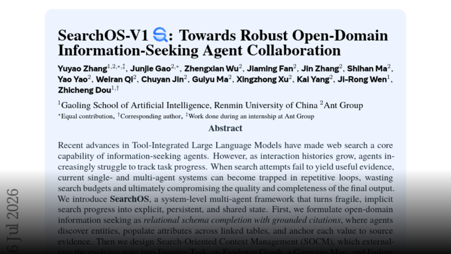SearchOS-V1: Towards Robust Open-Domain Information-Seeking Agent Collaboration