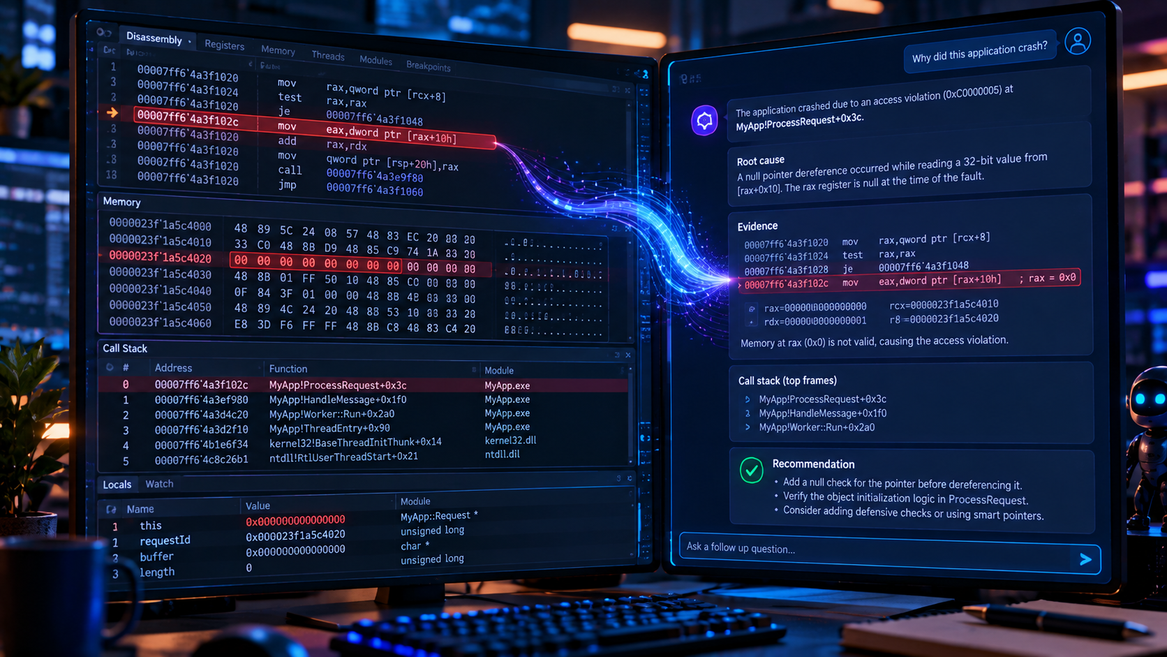 WinDbg MCP: Debug with natural language, grounded in evidence