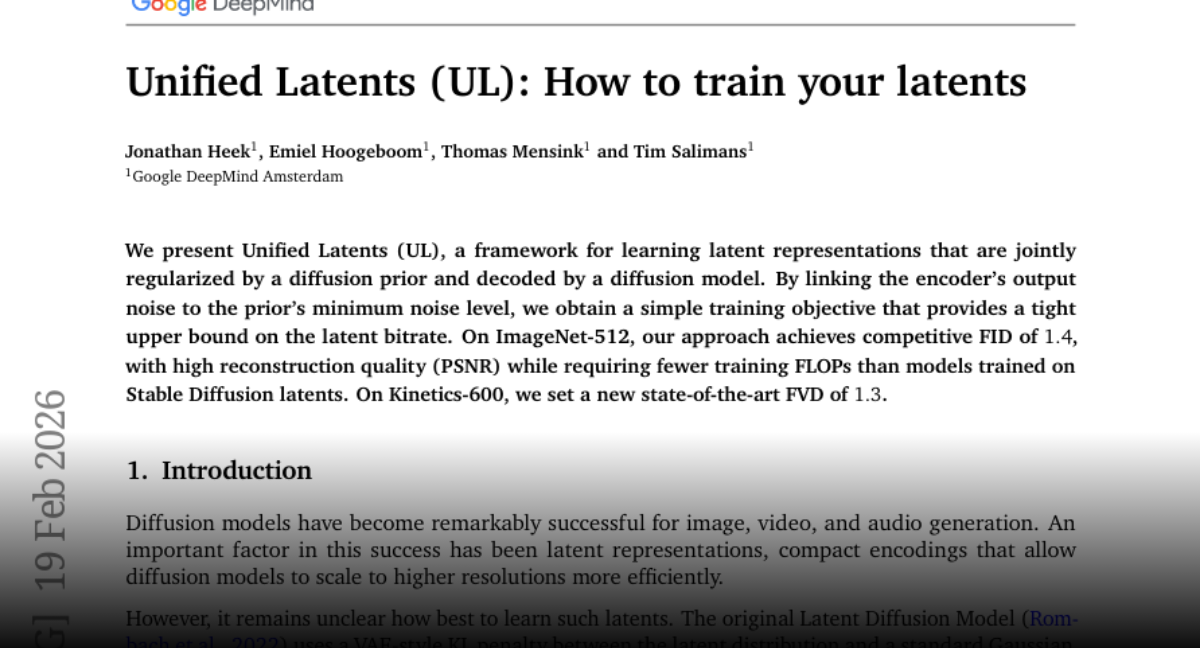 Unified Latents (UL): How to train your latents