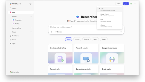 Introducing multi-model intelligence in Researcher