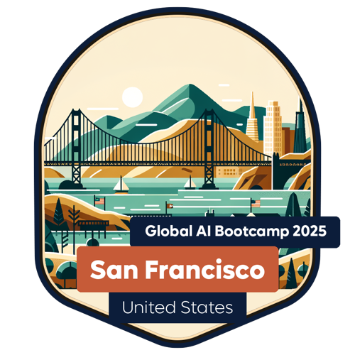 Badge Global AI Bootcamp 2025 - United States - San Francisco - Attendee
