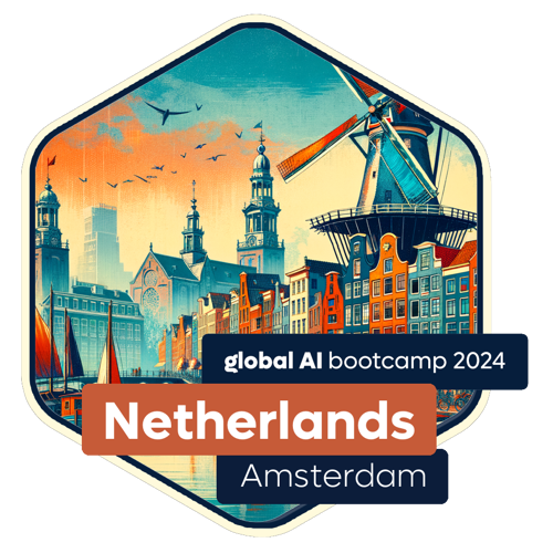 Badge Global AI Bootcamp 2024 - Netherlands - Amsterdam - Attendee